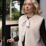 CHALK - Felicity Faux Fur Gilet -Bone White