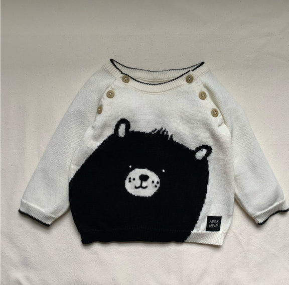 Fable and Bear - 100% Organic Cotton Bear Jumper