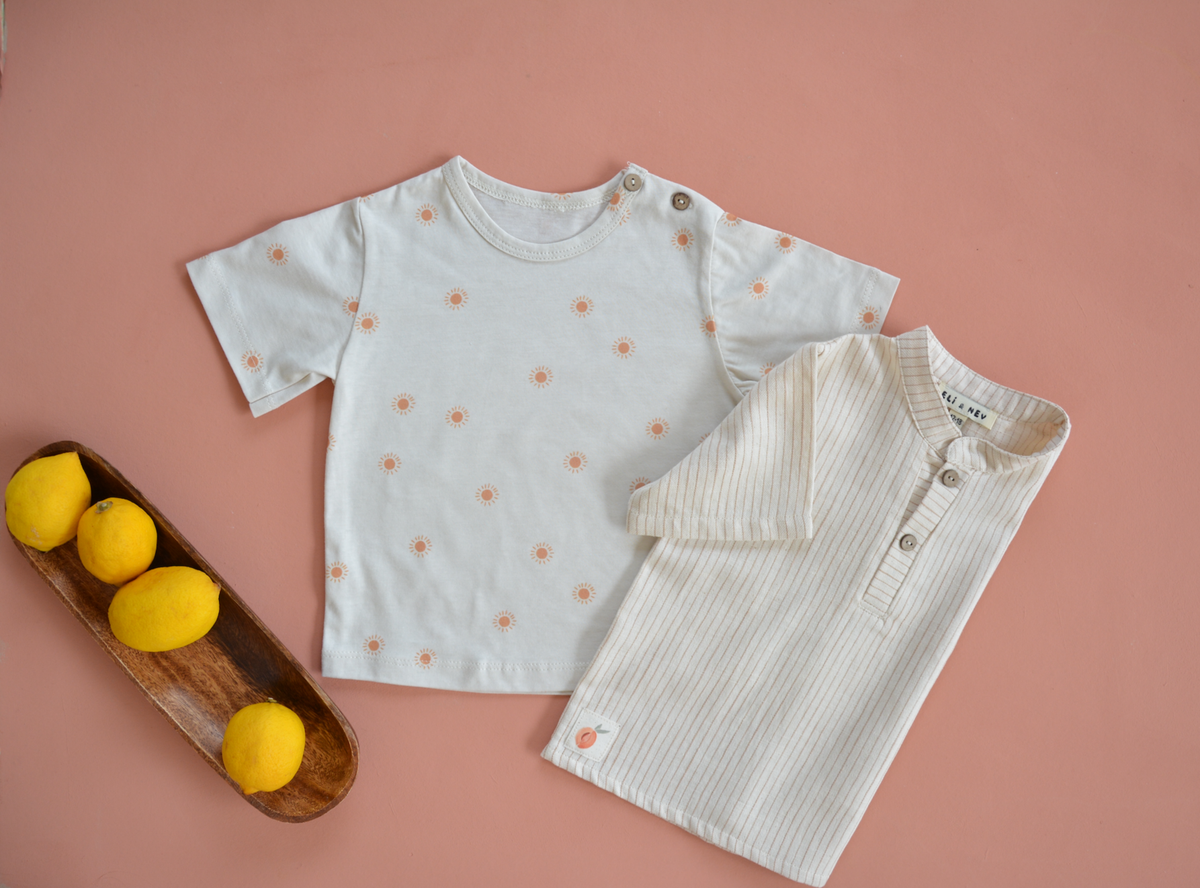 Baby / Kids T-Shirt Sun Pattern 100% Cotton