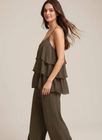 Layered String Silk Vest