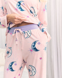 Chelsea Peers - Astral Hearts Print Long Pyjama Set