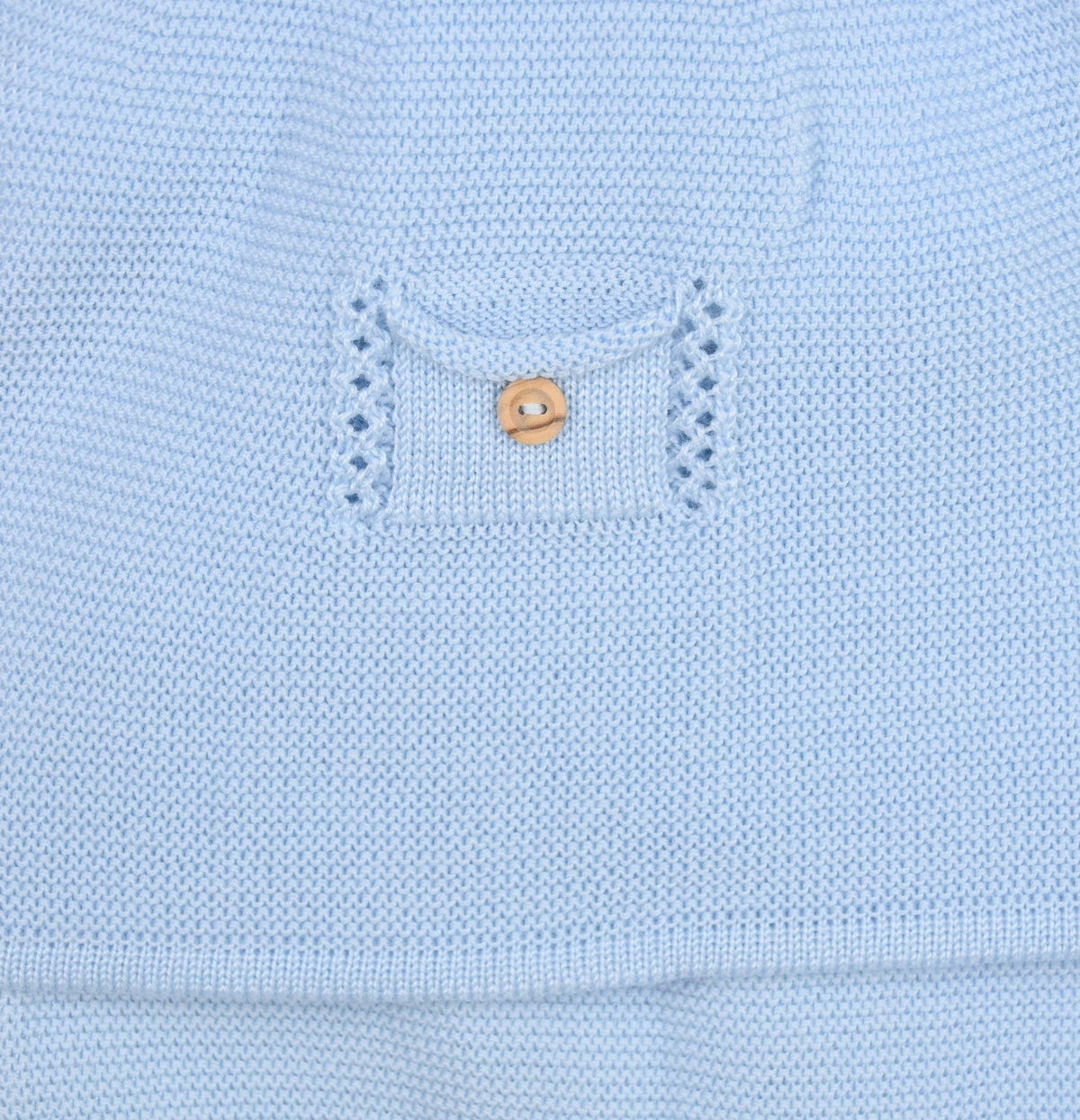 3 piece fine knit suit -  Blue