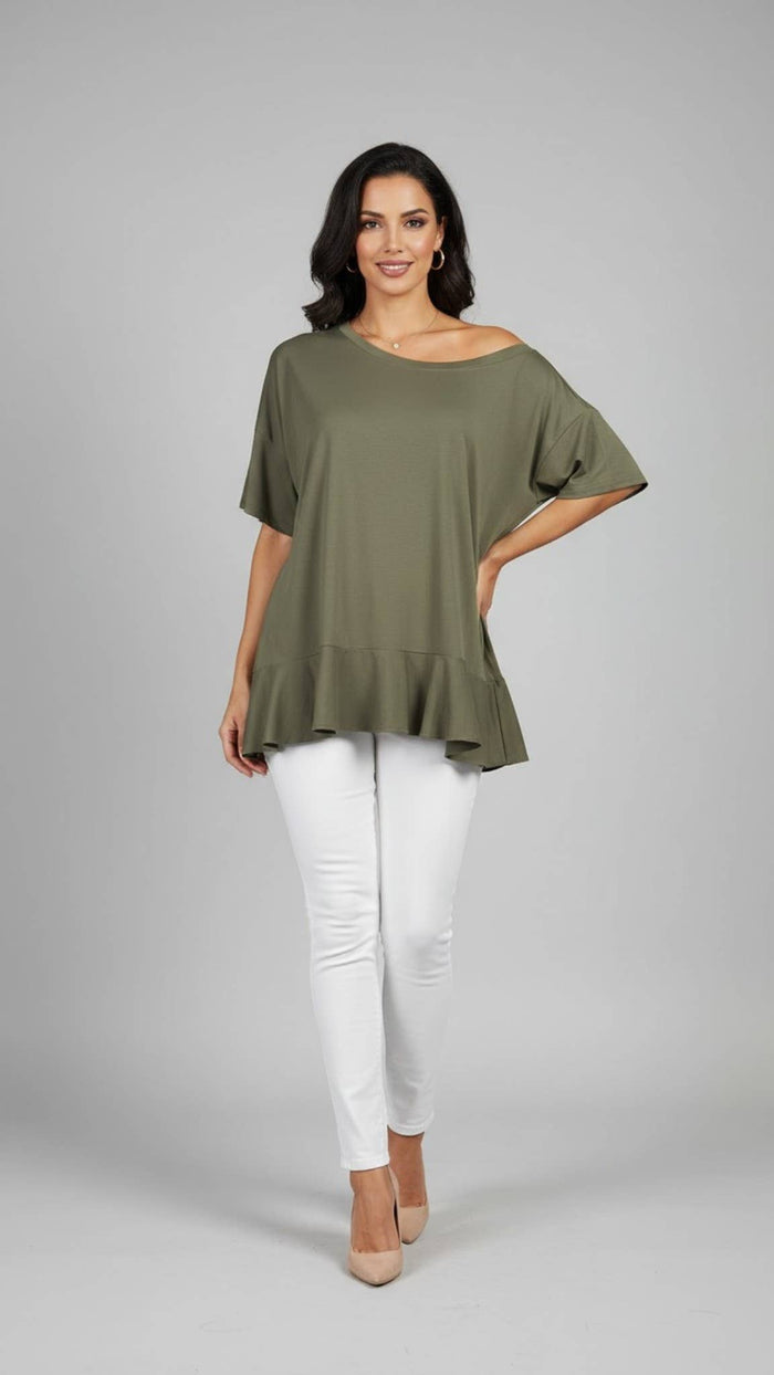 Ruffle Edge T-Shirt