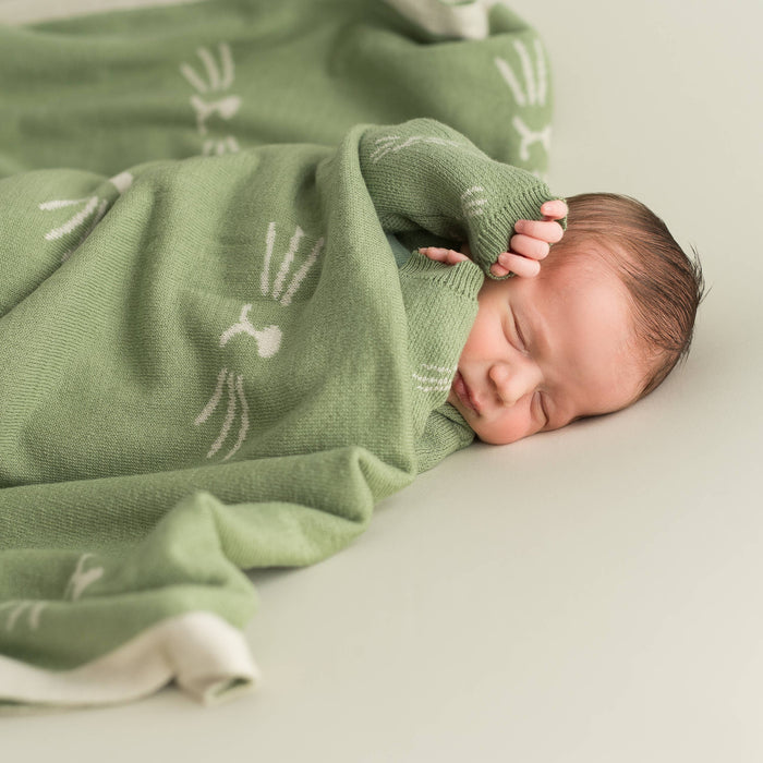 micu micu - Baby blanket animal whiskers mint