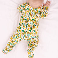 Unisex Baby Cotton Sleepsuit (Onesie) – Jungle Giraffe Print