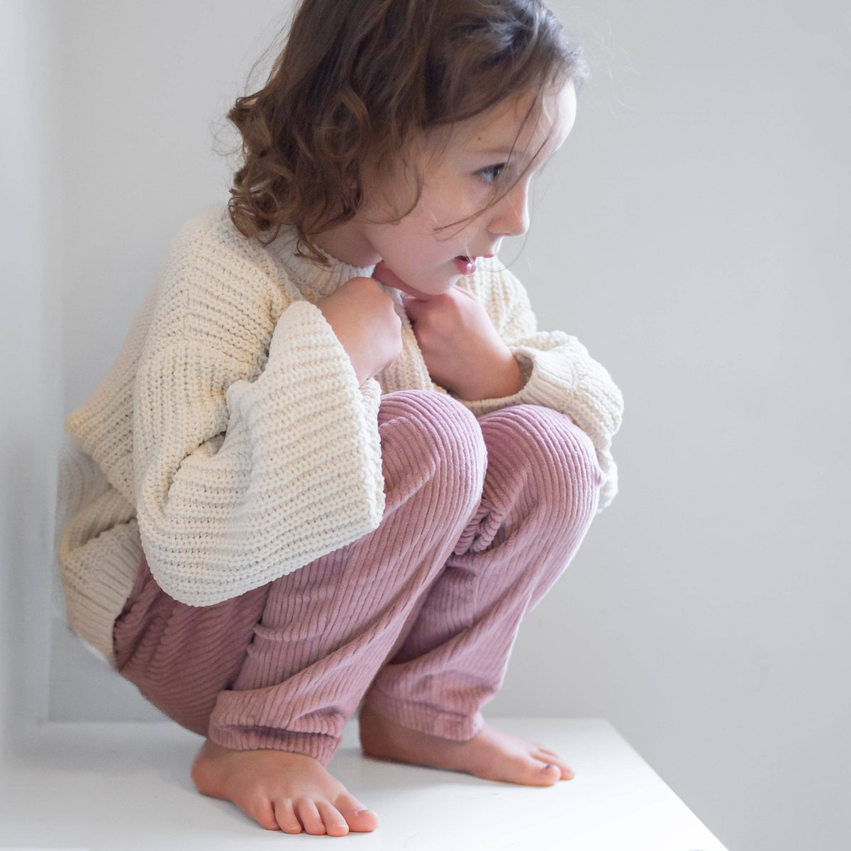 Blush Corduroy "Kid Fit" Trousers