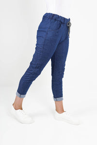 Italian Denim Look Stretch Magic Pants