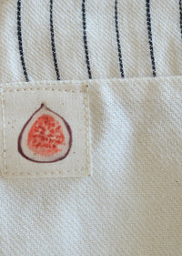Baby / Kids Striped Overalls Fig Detail 100% Cotton