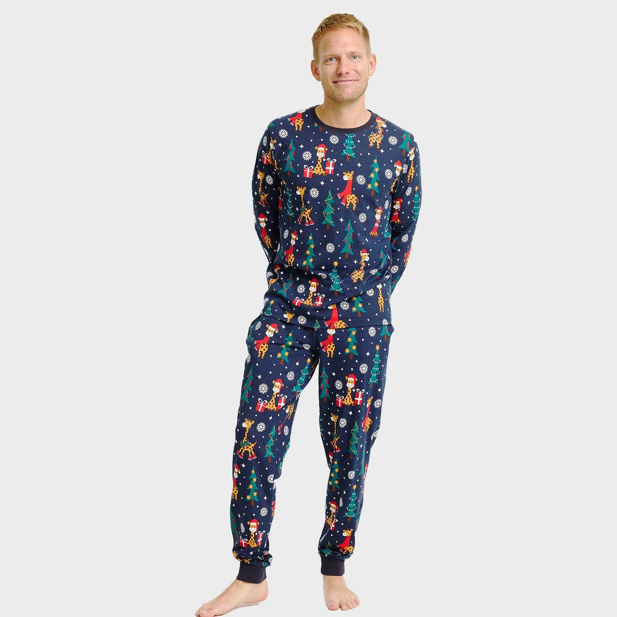 The Giraffe Christmas Pajamas – Men