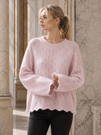 Pointelle Openwork Knitted Jumper
