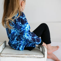 Unisex Kids Lightning Bomber Jacket – Lightweight Fleece