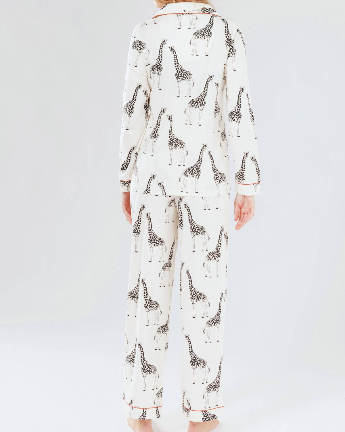 Chelsea Peers - Organic Cotton Cream Giraffe Print