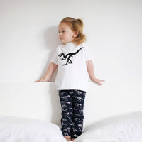 White Dino print Top