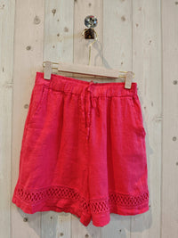 100% LINEN SHORTS - Ref-17761