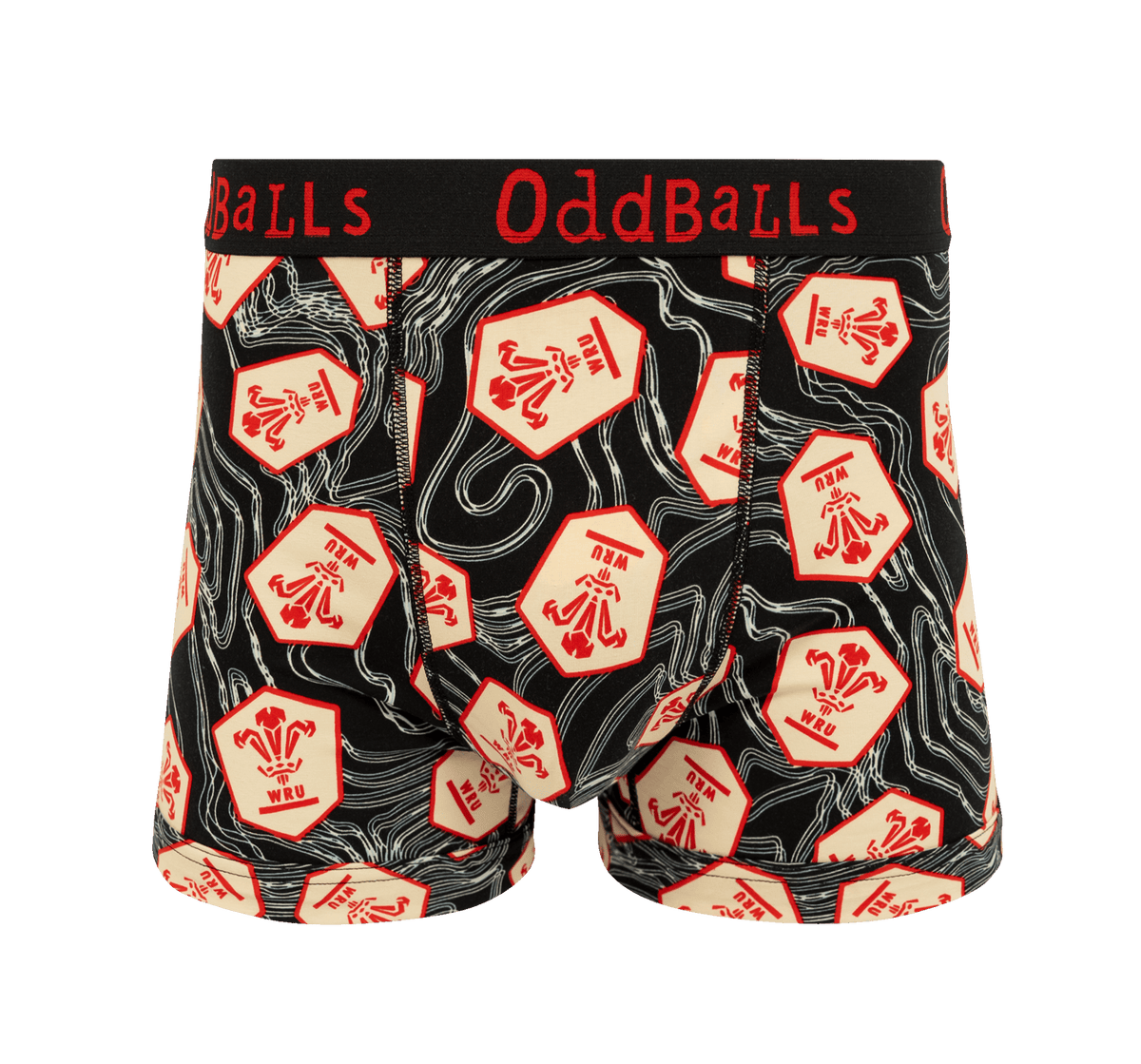 Welsh Rugby Union Alternate 25 - Mens Cotton Boxer Shorts