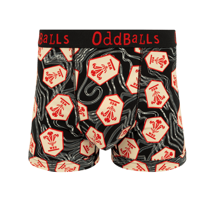 Welsh Rugby Union Alternate 25 - Mens Cotton Boxer Shorts