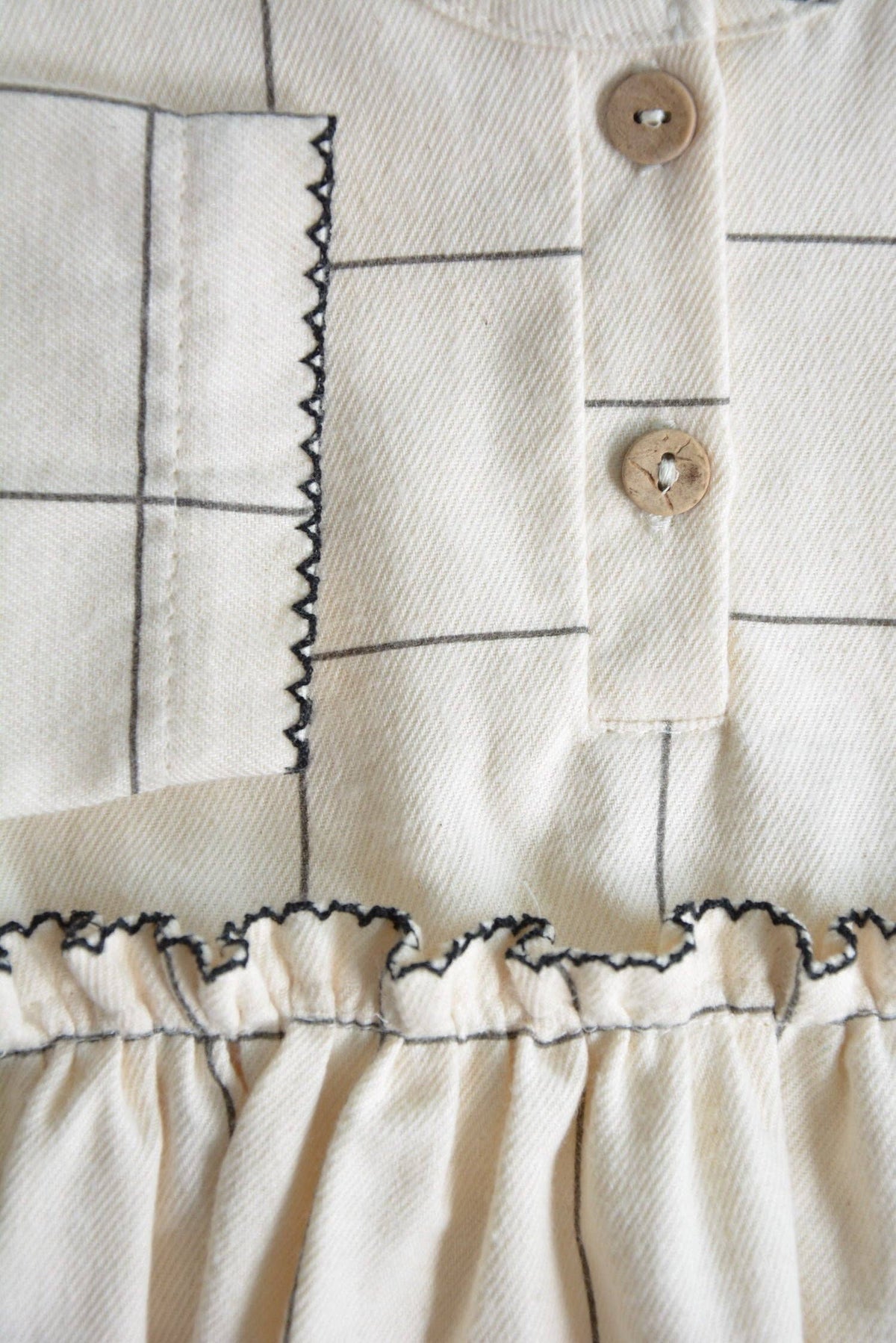 Baby / Girl Check Patterned Dress 100% Cotton OEKO-TEX