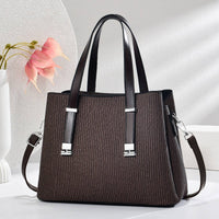Classic Silver Hardware Medium Size 3 compartment Tote Bag