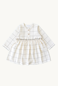 Baby / Girl Check Patterned Dress 100% Cotton OEKO-TEX