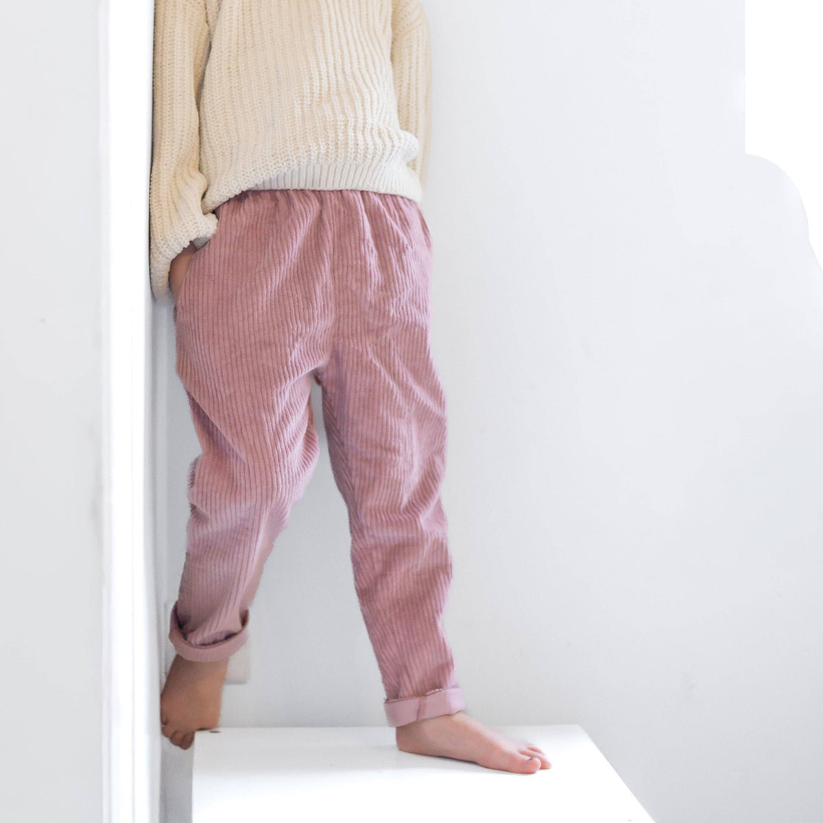 Blush Corduroy "Kid Fit" Trousers