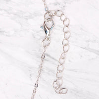 Myga Eco - Silver Plated Necklace - Obsidian Pendant