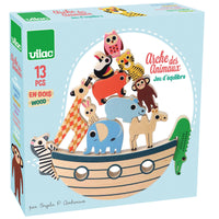Vilac - Animals Ark Wooden Balance Toy Game