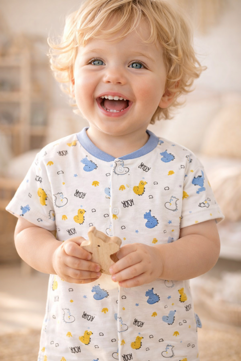 Little Dino Muslin Shortie Romper - 3-Size Bundle