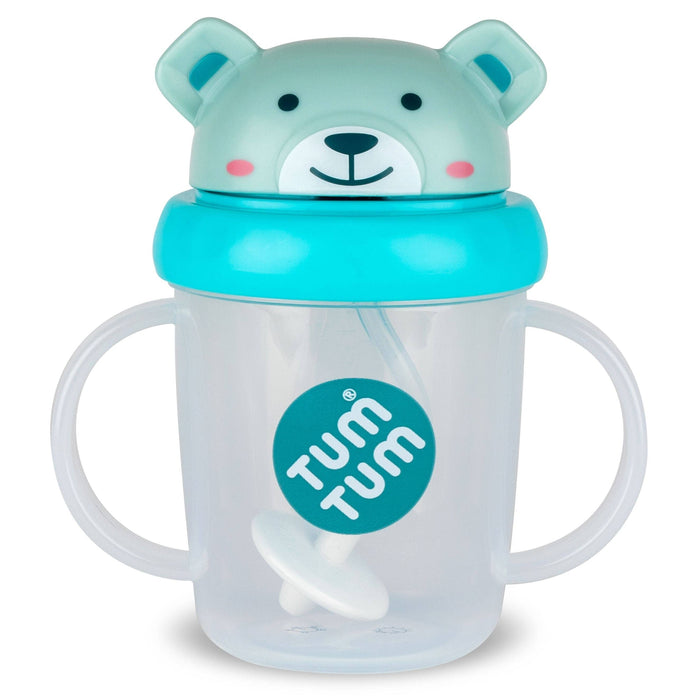 Tippy Up Sippy Cup (Series 3), with Weighted Straw (Valve Free), Boris Bear, 200ml