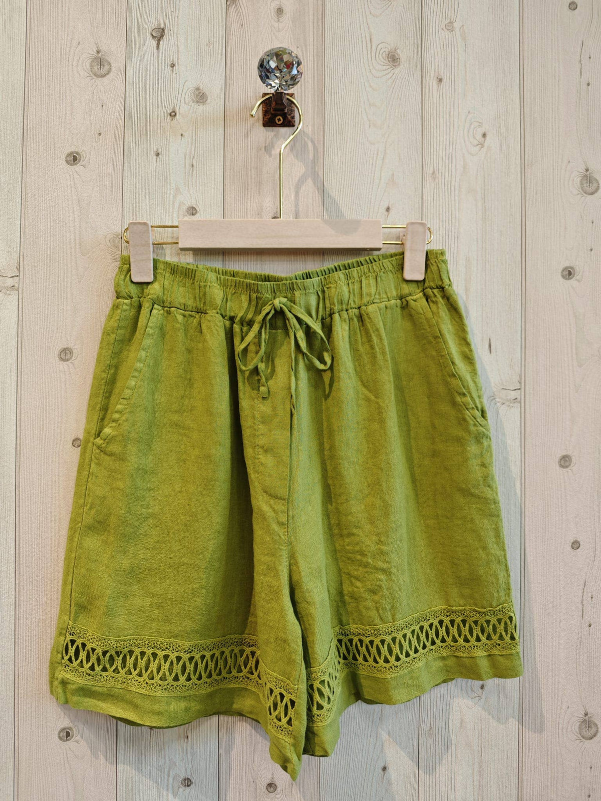 100% LINEN SHORTS - Ref-17761