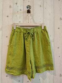 100% LINEN SHORTS - Ref-17761