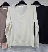 Fine V neck soft touch Knit