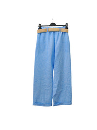Italian One Size Light Weight Linen Trousers +Belt
