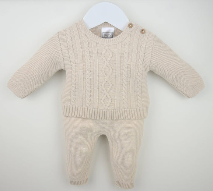 2 Piece Cable Knit Set