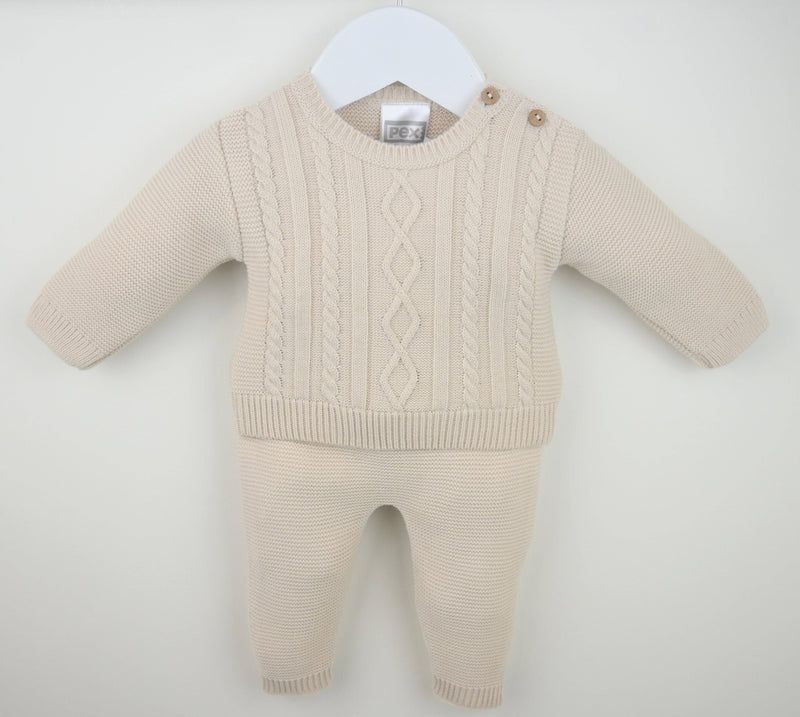 2 Piece Cable Knit Set