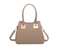 Superbia Medium 3 Compartments Square Metal Details Tote Bag