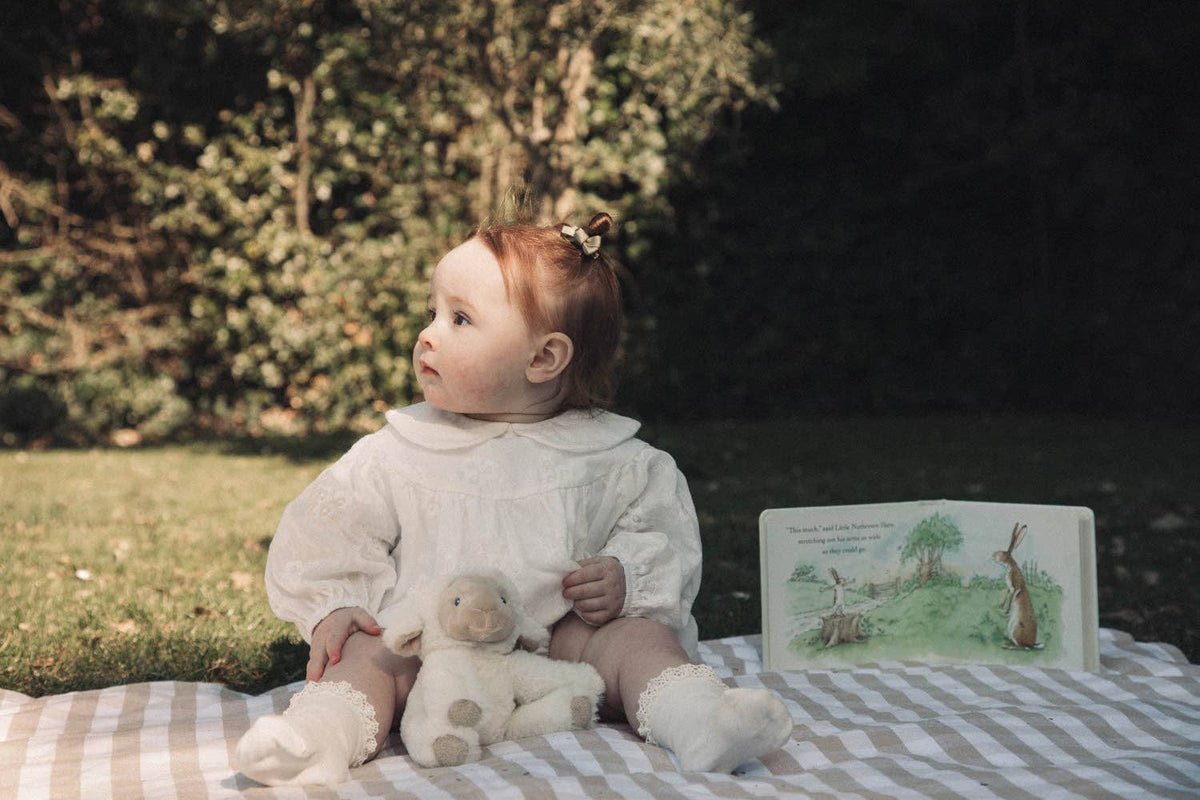 Minnie & Monty - White/Embroidered Long Sleeve Romper