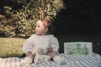 Minnie & Monty - White/Embroidered Long Sleeve Romper