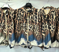 Suedette Leopard Zip Bomber Jacket: Various Colours
