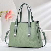 Classic Silver Hardware Medium Size 3 compartment Tote Bag