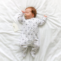 Unisex Baby Cotton Sleepsuit (Onesie) – Milk Bottle Print
