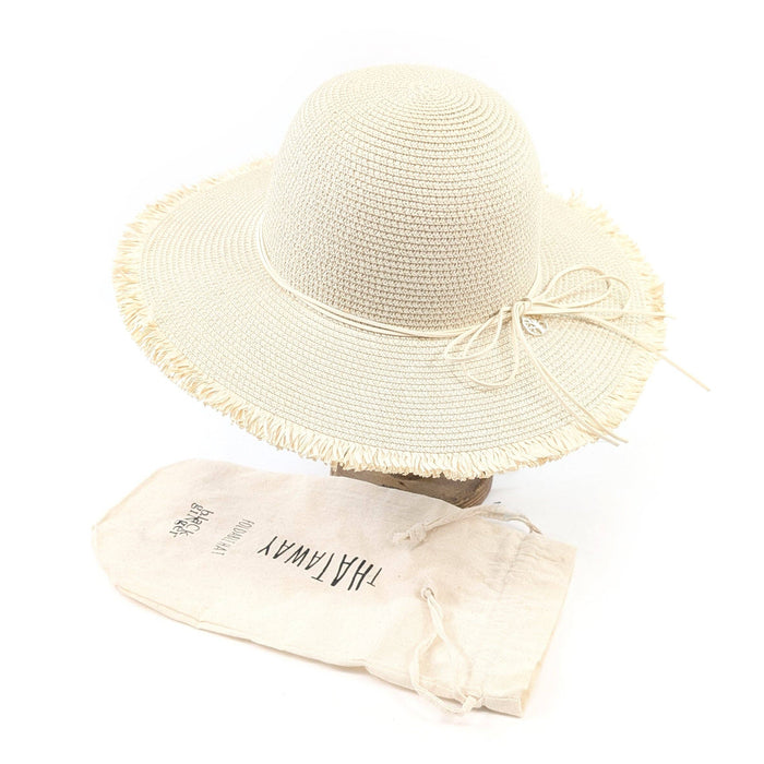 Women's Tree of Life Wide Brim Foldable Hat (57cm) - Natural