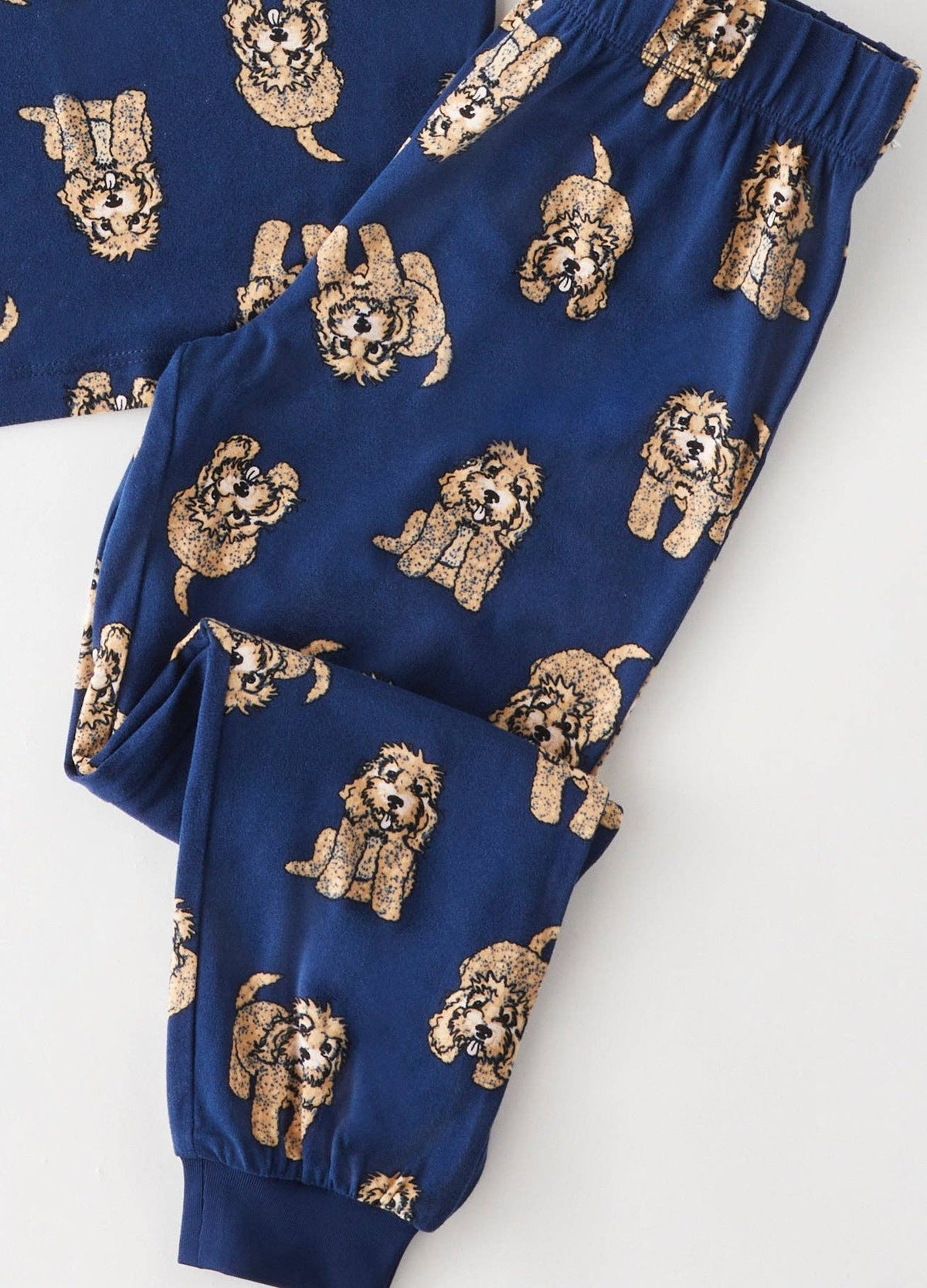 Chelsea Peers - Kids Navy Cockapoo Print Long Pyjama Set