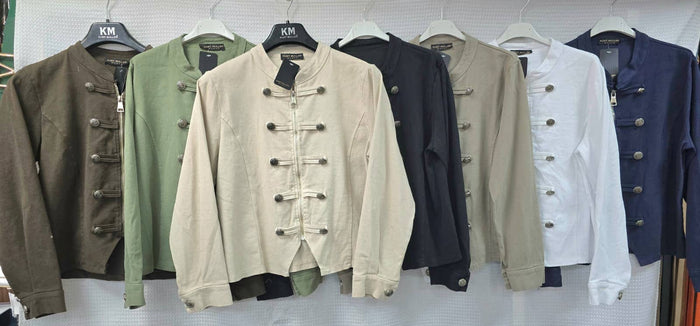 Military Cotton Zip Jacket