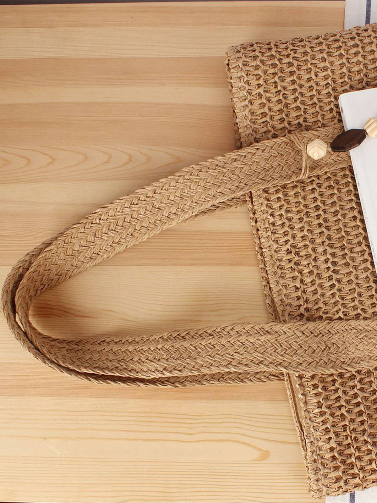 Large Size Paper Straw Tote Bag -CL-40