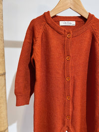 Knit Baby Onesie with Buttons