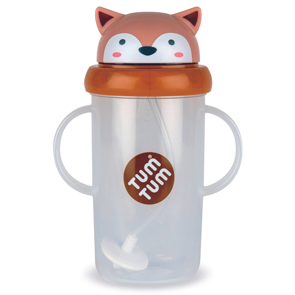 Tall Tippy Up Sippy Cup, with Weighted Straw (Valve Free), Fergus Fox, 300ml, Series 3