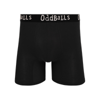 Mens Bamboo Boxer Shorts - Classic Black