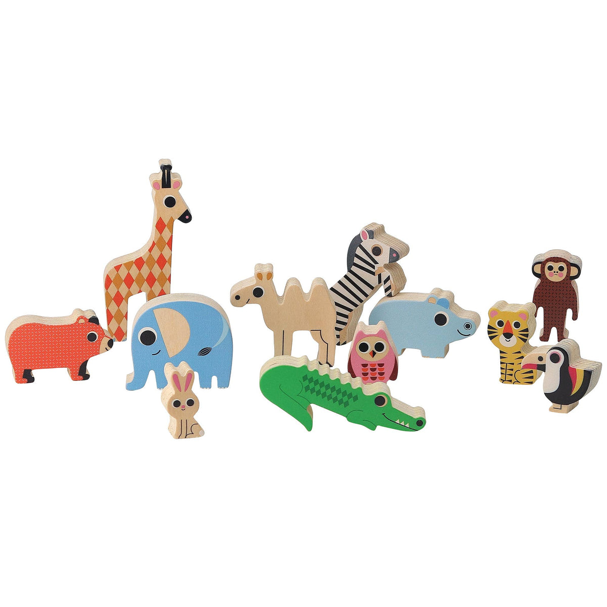 Vilac - Animals Ark Wooden Balance Toy Game