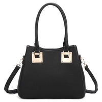 Superbia Medium 3 Compartments Square Metal Details Tote Bag