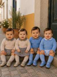 Ref. 2200 – Boys' Set | Sweater 100% Acrylic + Shorts in 100% Cotton Fabric
